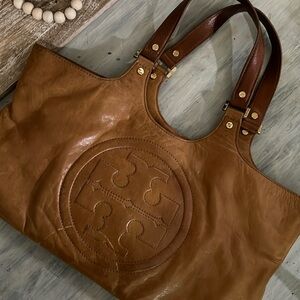 Tori Burch Bombe Leather Tote/Purse